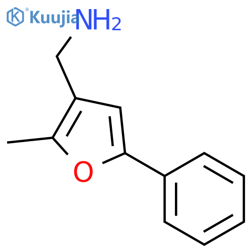(2-methyl-5-phenylfuran-3-yl)methanamine structure