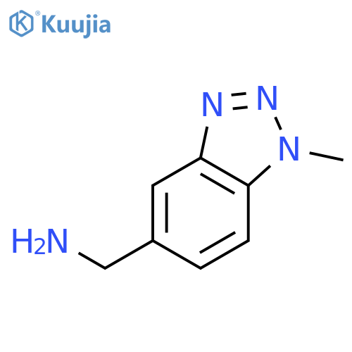 (1-methyl-1H-benzod1,2,3triazol-5-yl)methanamine structure