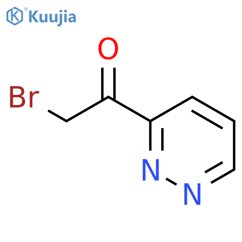2-bromo-1-(pyridazin-3-yl)ethan-1-one structure