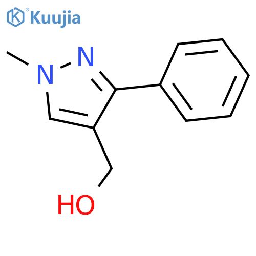 (1-methyl-3-phenyl-1h-pyrazol-4-yl)methanol structure