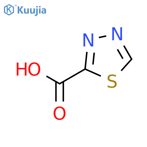 1,3,4-Thiadiazole-2-carboxylic acid structure