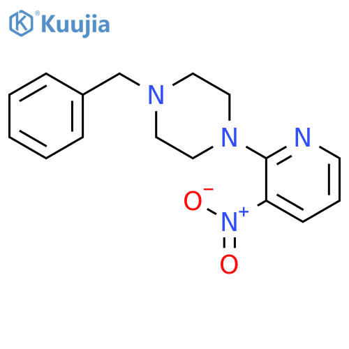1-Benzyl-4-(3-nitropyridin-2-yl)piperazine structure
