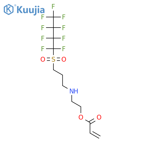 2-{[3-(1,1,2,2,3,3,4,4,4-Nonafluorobutane-1-sulfonyl)propyl]amino}ethyl prop-2-enoate structure
