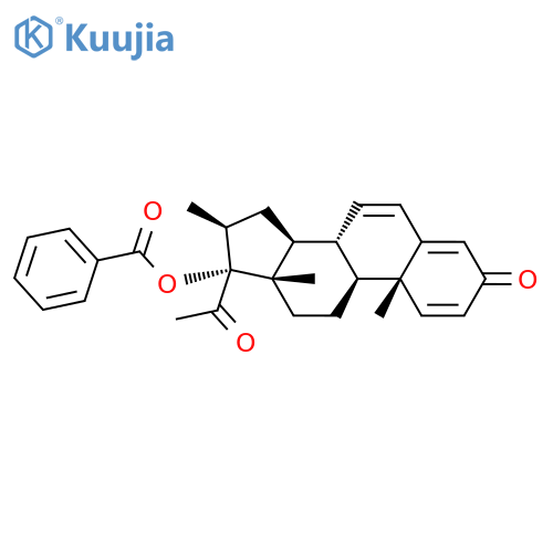 Pregna-1,4,6-triene-3,20-dione, 17-(benzoyloxy)-16-methyl-, (16b)- structure