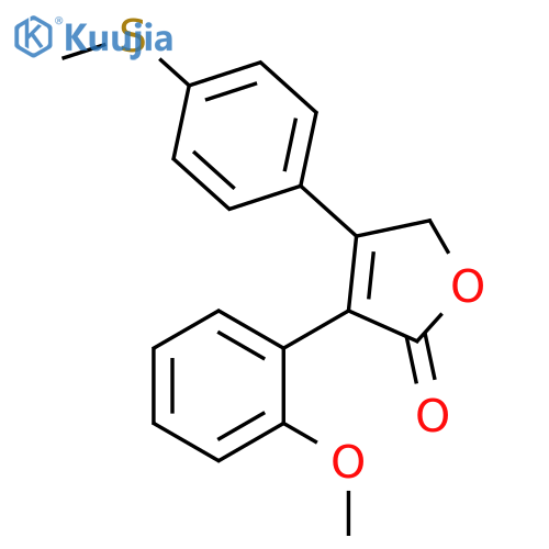 2(5H)-Furanone, 3-(2-methoxyphenyl)-4-[4-(methylthio)phenyl]- structure