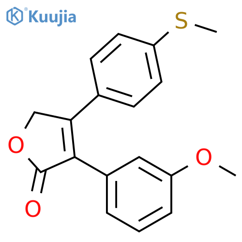 2(5H)-Furanone, 3-(3-methoxyphenyl)-4-[4-(methylthio)phenyl]- structure