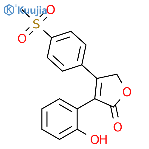 2(5H)-Furanone, 3-(2-hydroxyphenyl)-4-[4-(methylsulfonyl)phenyl]- structure