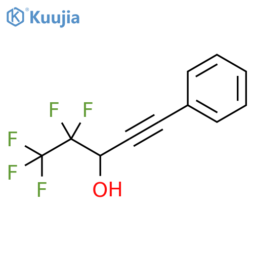 1-Pentyn-3-ol, 4,4,5,5,5-pentafluoro-1-phenyl- structure