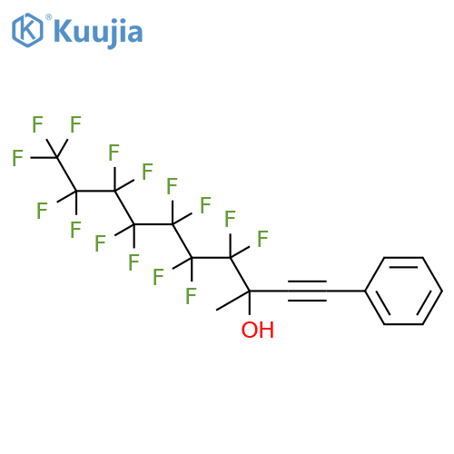 1-Decyn-3-ol,4,4,5,5,6,6,7,7,8,8,9,9,10,10,10-pentadecafluoro-3-methyl-1-phenyl- structure