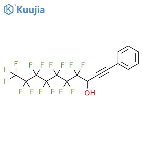 1-Decyn-3-ol,4,4,5,5,6,6,7,7,8,8,9,9,10,10,10-pentadecafluoro-1-phenyl- structure