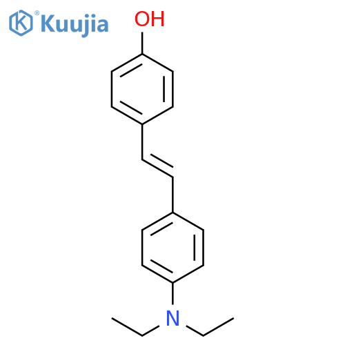 Phenol, 4-[(1E)-2-[4-(diethylamino)phenyl]ethenyl]- structure