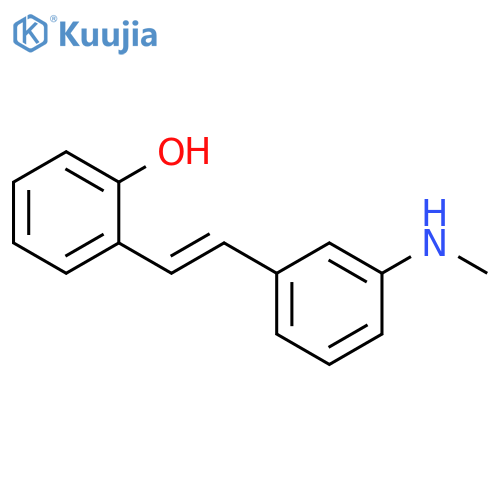 Phenol, 2-[(1E)-2-[3-(methylamino)phenyl]ethenyl]- structure