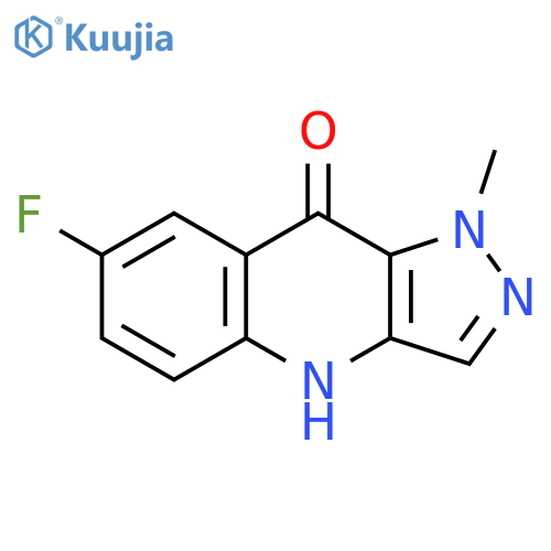 9H-Pyrazolo[4,3-b]quinolin-9-one, 7-fluoro-1,4-dihydro-1-methyl- structure