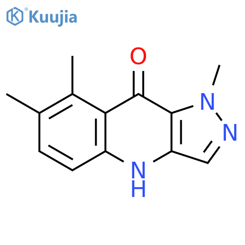 9H-Pyrazolo[4,3-b]quinolin-9-one, 1,4-dihydro-1,7,8-trimethyl- structure