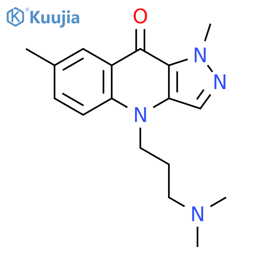 9H-Pyrazolo[4,3-b]quinolin-9-one,4-[3-(dimethylamino)propyl]-1,4-dihydro-1,7-dimethyl- structure