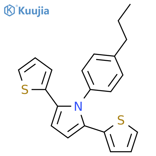 1-(4-Propylphenyl)-2,5-di(2-thienyl)-1H-pyrrole structure