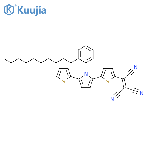 Ethenetricarbonitrile,[5-[1-(2-decylphenyl)-5-(2-thienyl)-1H-pyrrol-2-yl]-2-thienyl]- structure