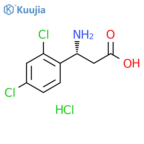 (R)-3-Amino-3-(2,4-dichloro-phenyl)-propionic acid hcl structure