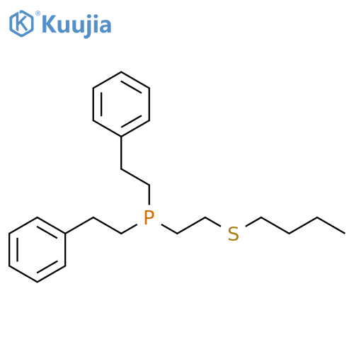 Phosphine, [2-(butylthio)ethyl]bis(2-phenylethyl)- structure