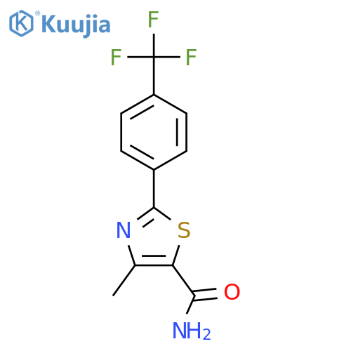 5-Thiazolecarboxamide, 4-methyl-2-[4-(trifluoromethyl)phenyl]- structure