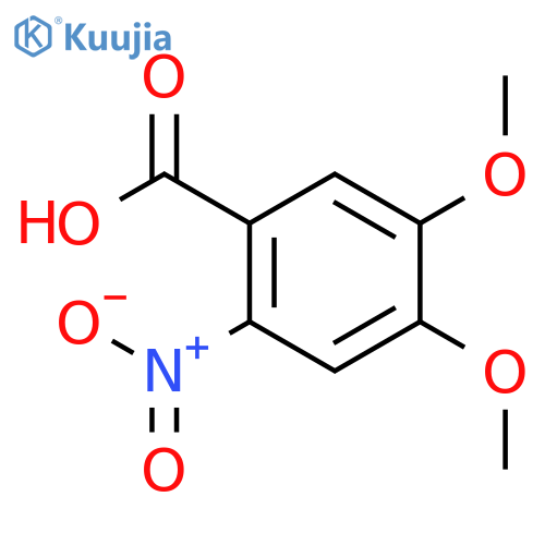 4,5-Dimethoxy-2-nitrobenzoic acid structure