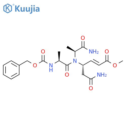 L-Alaninamide,N-[(phenylmethoxy)carbonyl]-L-alanyl-N-[(1S,2E)-1-(2-amino-2-oxoethyl)-4-methoxy-4-oxo-2-butenyl]- structure