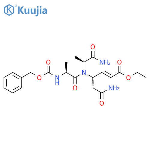 L-Alaninamide,N-[(phenylmethoxy)carbonyl]-L-alanyl-N-[(1S,2E)-1-(2-amino-2-oxoethyl)-4-ethoxy-4-oxo-2-butenyl]- structure