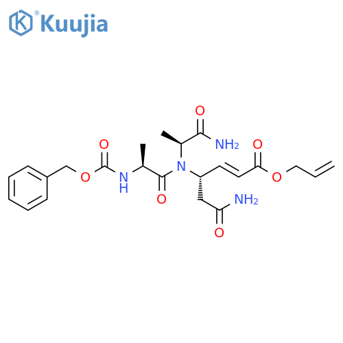 L-Alaninamide,N-[(phenylmethoxy)carbonyl]-L-alanyl-N-[(1S,2E)-1-(2-amino-2-oxoethyl)-4-oxo-4-(2-propenyloxy)-2-butenyl]- structure