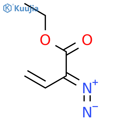 3-Butenoic acid, 2-diazo-, ethyl ester structure