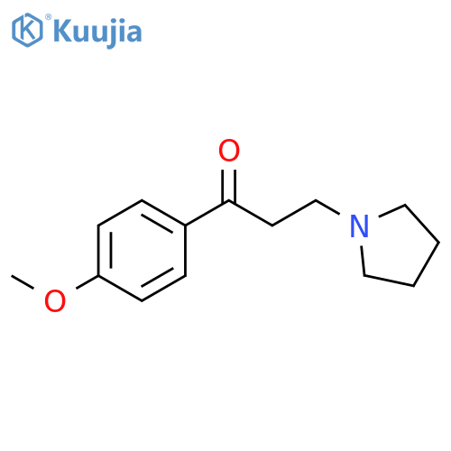 1-Propanone, 1-(4-methoxyphenyl)-3-(1-pyrrolidinyl)- structure