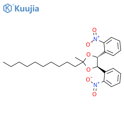 1,3-Dioxolane, 2-decyl-2-methyl-4,5-bis(2-nitrophenyl)-, (4R,5R)-rel- structure