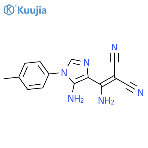 Propanedinitrile,[amino[5-amino-1-(4-methylphenyl)-1H-imidazol-4-yl]methylene]- structure