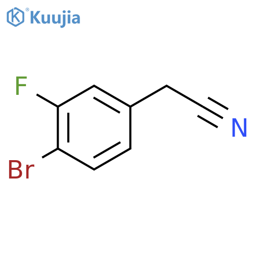 2-(4-Bromo-3-fluorophenyl)acetonitrile structure