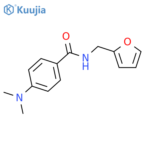 4-(dimethylamino)-N-(2-furylmethyl)benzamide structure
