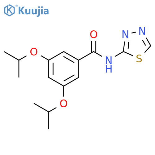 Benzamide, 3,5-bis(1-methylethoxy)-N-1,3,4-thiadiazol-2-yl- structure