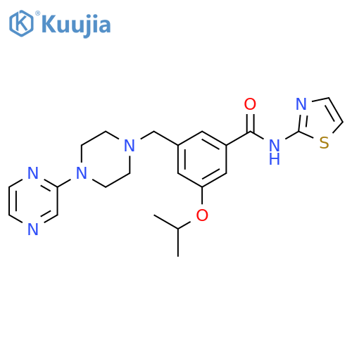 Benzamide,3-(1-methylethoxy)-5-[(4-pyrazinyl-1-piperazinyl)methyl]-N-2-thiazolyl- structure