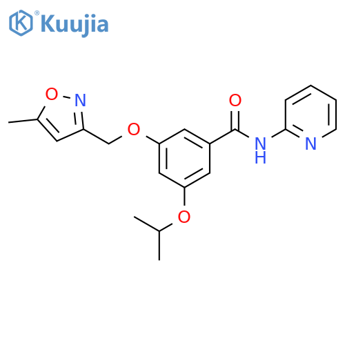 Benzamide,3-(1-methylethoxy)-5-[(5-methyl-3-isoxazolyl)methoxy]-N-2-pyridinyl- structure