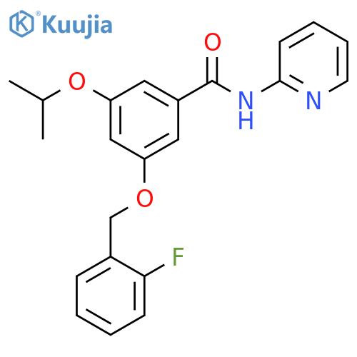 Benzamide,3-[(2-fluorophenyl)methoxy]-5-(1-methylethoxy)-N-2-pyridinyl- structure