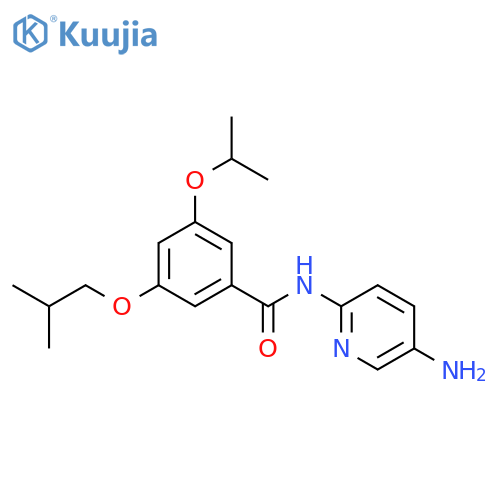 Benzamide,N-(5-amino-2-pyridinyl)-3-(1-methylethoxy)-5-(2-methylpropoxy)- structure