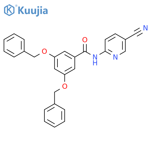 Benzamide, N-(5-cyano-2-pyridinyl)-3,5-bis(phenylmethoxy)- structure