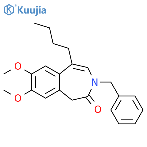2H-3-Benzazepin-2-one,5-butyl-1,3-dihydro-7,8-dimethoxy-3-(phenylmethyl)- structure
