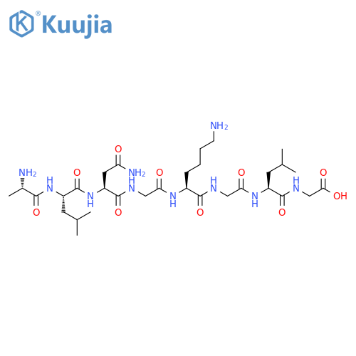 Glycine, L-alanyl-L-leucyl-L-asparaginylglycyl-L-lysylglycyl-L-leucyl- structure