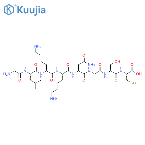 L-Cysteine, glycyl-L-leucyl-L-lysyl-L-lysyl-L-asparaginylglycyl-L-seryl- structure