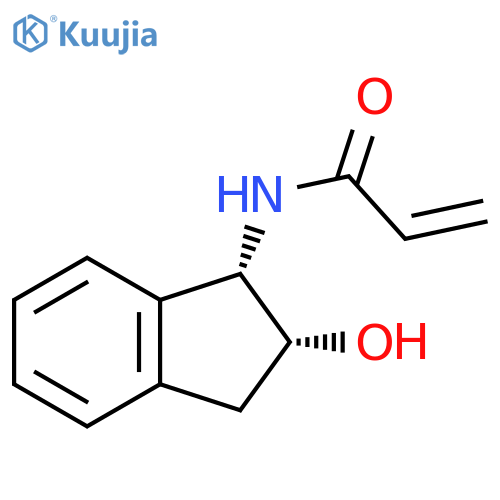 2-Propenamide, N-[(1S,2R)-2,3-dihydro-2-hydroxy-1H-inden-1-yl]- structure