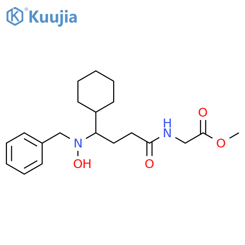 Glycine, N-[4-cyclohexyl-4-[hydroxy(phenylmethyl)amino]-1-oxobutyl]-,methyl ester structure