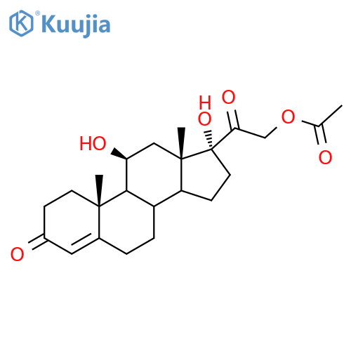 Hydrocortisone acetate structure