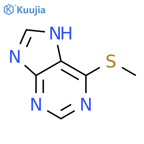 6-methylsulfanyl-7H-purine structure