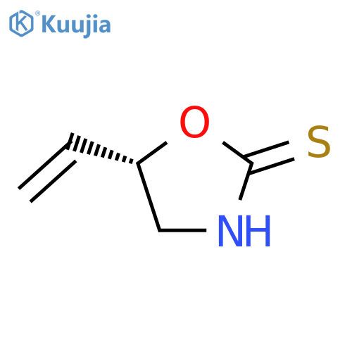 2-Oxazolidinethione,5-ethenyl-, (5S)- structure