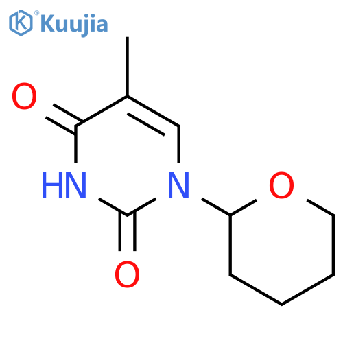 5-methyl-1-(oxan-2-yl)pyrimidine-2,4-dione structure