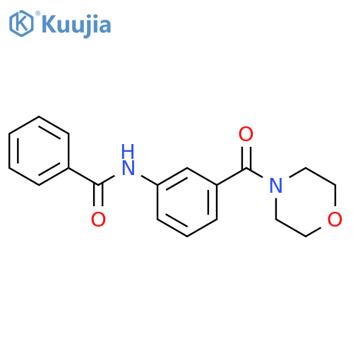 N-[3-(4-morpholinylcarbonyl)phenyl]benzamide structure